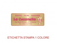 Etichette adesive per fioristi, fiorai e vivaisti (mm 40X15)  (cod.92G)
